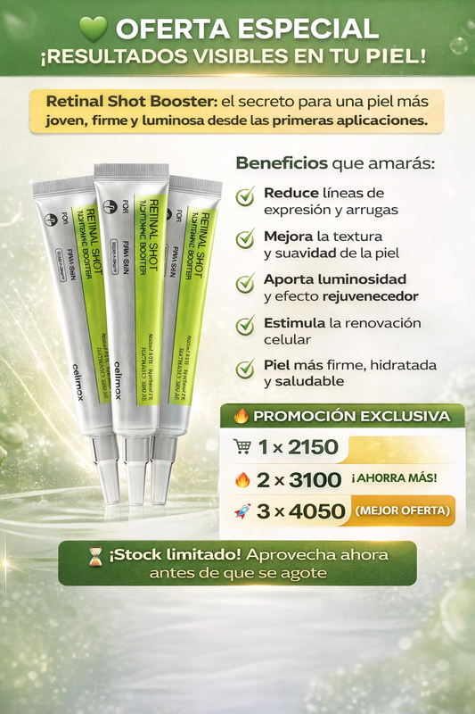 Rejuvenecimiento Total en Segundos – Retinal Shot Booster Antiarrugas Intensivo